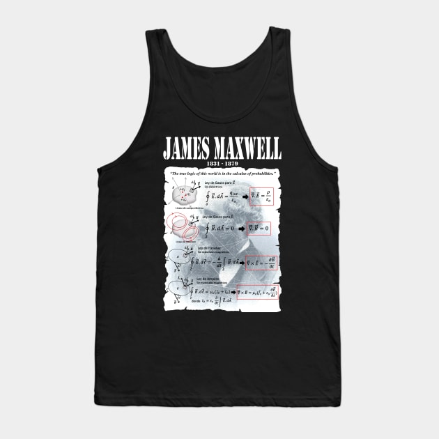 JAMES MAXWELL Tank Top by Dibujartpe